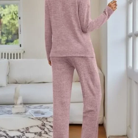 Soft Lounge Set Matching Pajamas Comfort Fit S M L XL